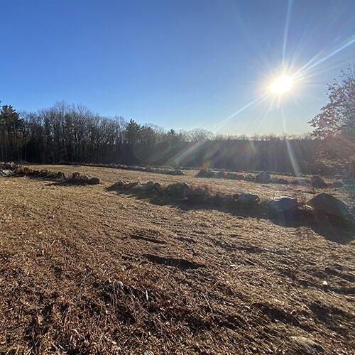 Land with brush fully cleared in Stockbridge, MA